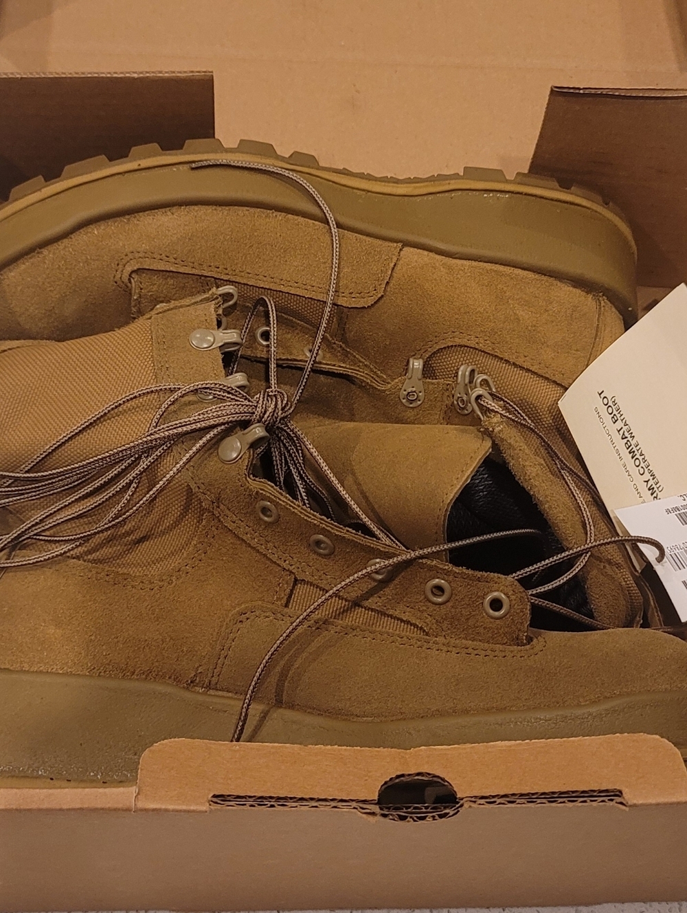 NEW/tags USGI ALTAMA Army Combat Boots COYOTE BROWN Temperate Weather 10 R